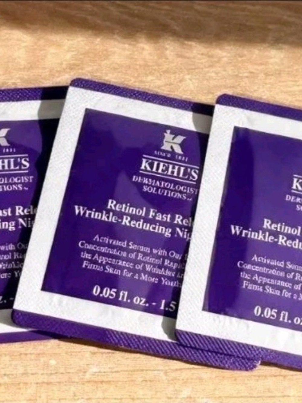 3 Kiehl's Retinol Fast Release Wrinkle-Reducing Night Serum - 0.05 FL OZ